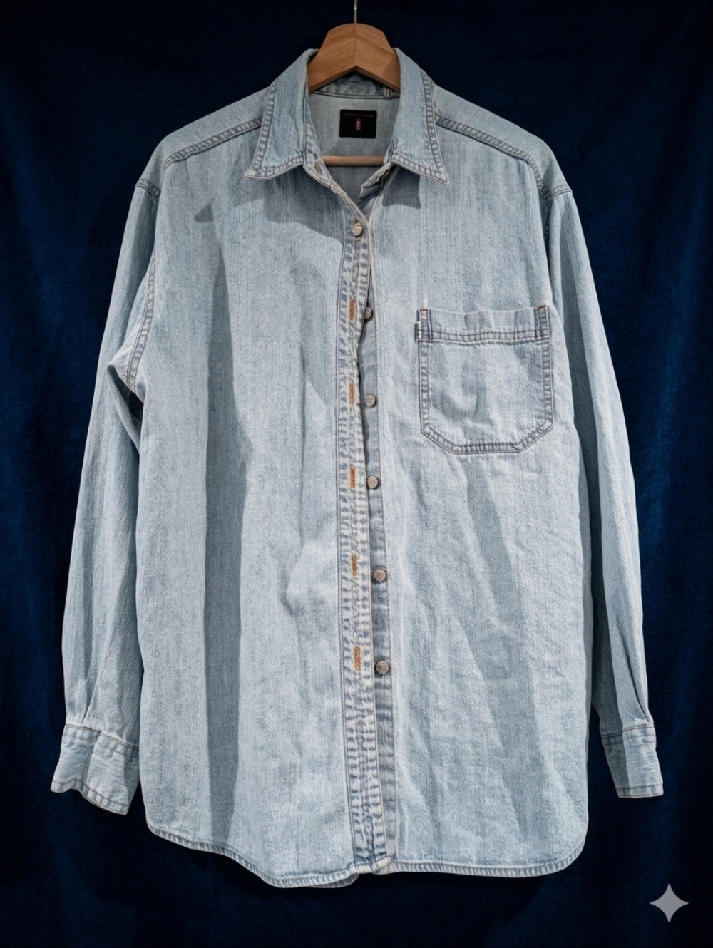 Rare Vintage Levi’s Silver Tab Long Sleeve Denim Button Up Shirt 90s Streetwear